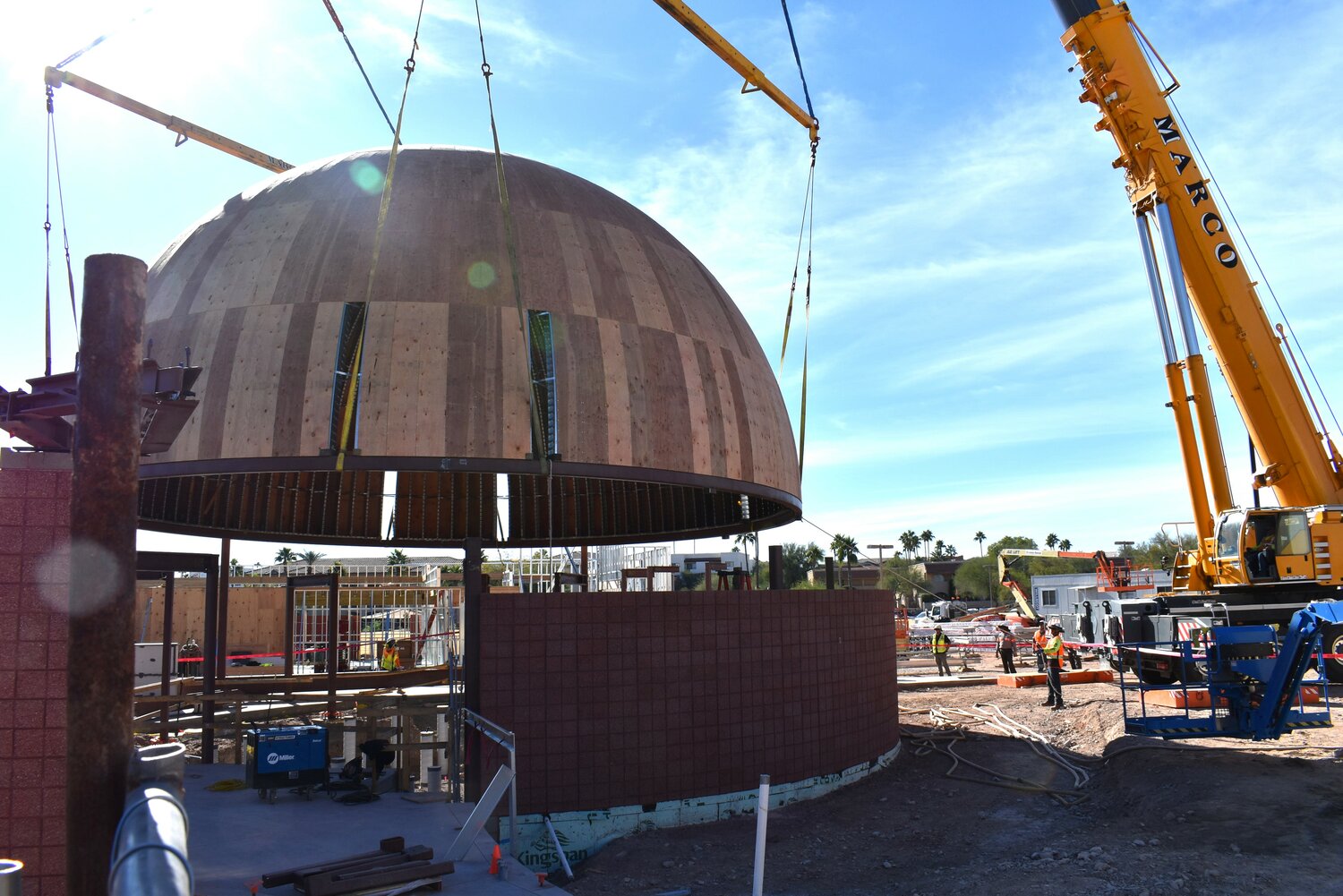 Planetarium Dome Lifted Into Place At International Dark Sky Discovery ...